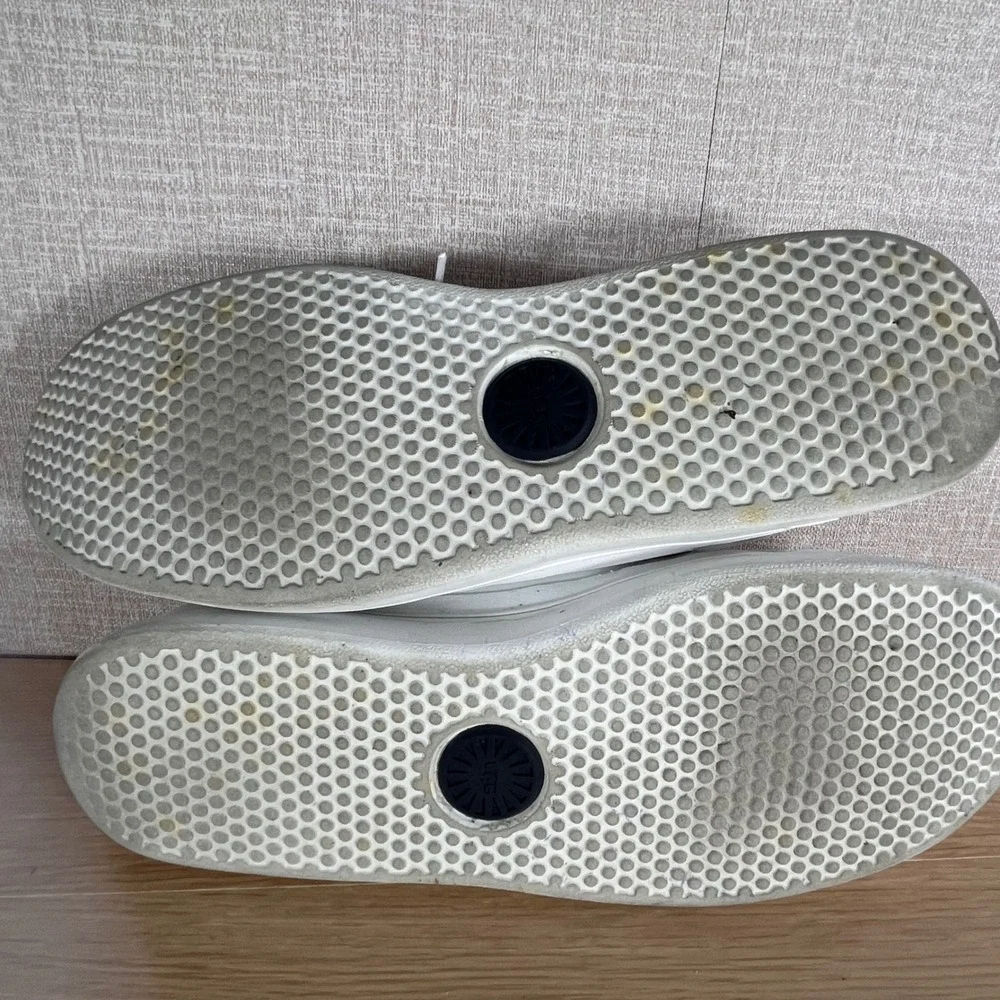 UGG South Bay Sneaker Low Men's 11.5 White Leather Suede Casual Shoes 1108959